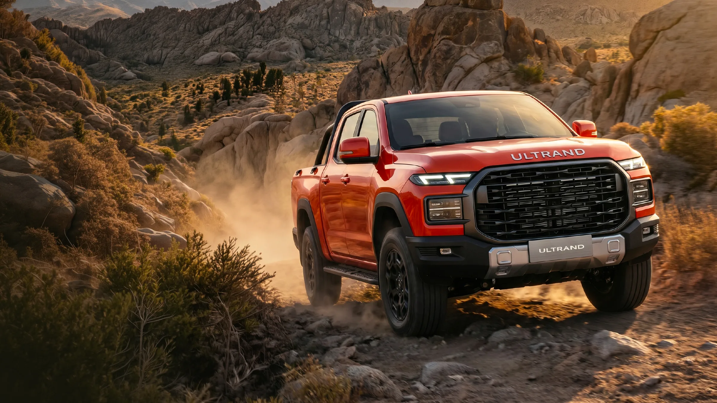 Ultrand T08 pick-up, kayalık arazide